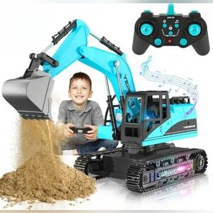 Remote Control Metal Construction Vehicle Diecast Excavator